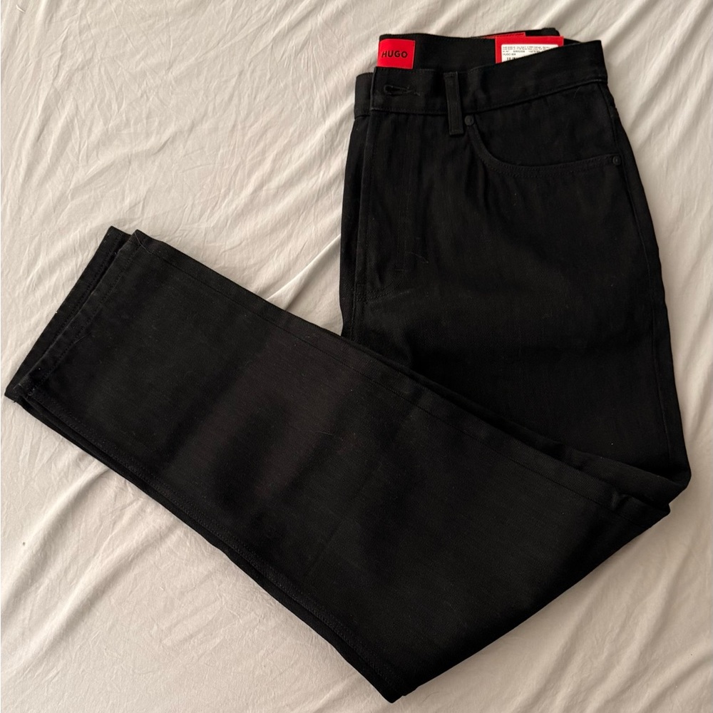 Sample Hugo Boss Mens Jeans Black Denim 32/32